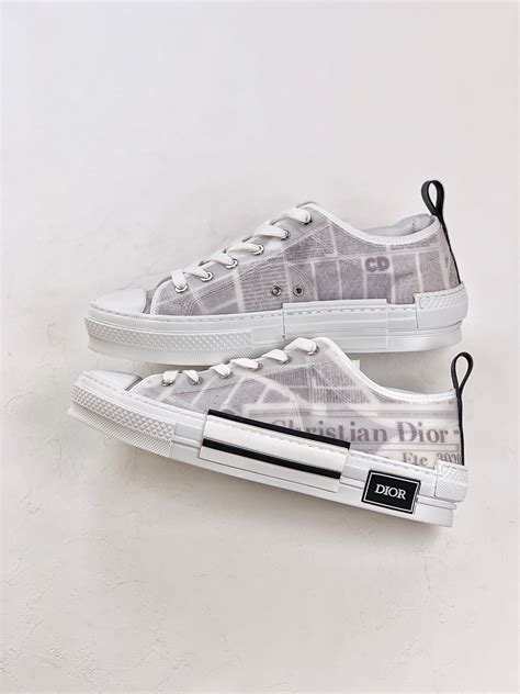 Dior B23 Low Top Daniel Asham Newspaper 